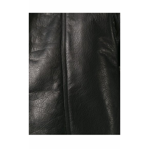 Rick Owens Calf Leather Cropped Bomber Jacket - Picture 5 of 9